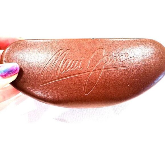 EUC Maui Jim MJ219 Punchbowl Brown-Pink Tortoise Sunglasses w/case - Picture 3 of 8